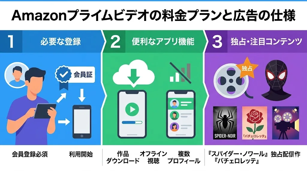 アマゾンプライムビデオ アマゾンプライムビデオの料金プランと広告の仕様
